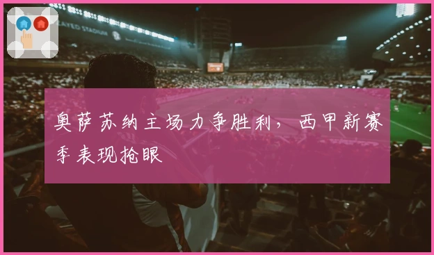 奥萨苏纳主场力争胜利，西甲新赛季表现抢眼